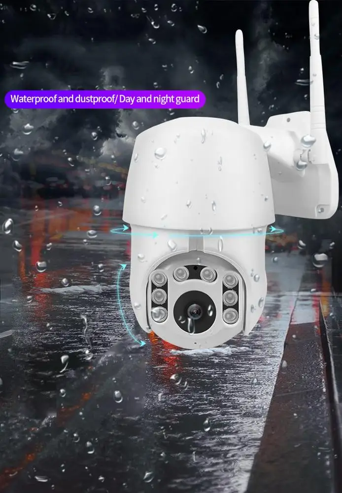 Wholesale Mobile Remote Control Video Recording IP66 Waterproof Smart Auto Tracking Outdoor FHD 1080P Wireless CCTV Camera WiFi