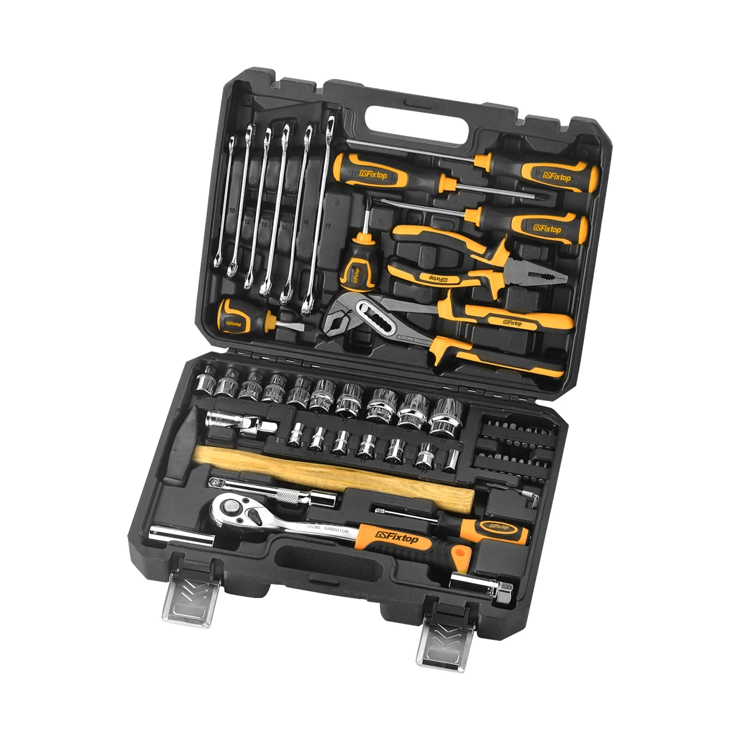 GSFIXTOP Ultimate Home Construction Tools And Equipments Set Heavy Duty Mechanic Drill Complete Set Of Tool Box