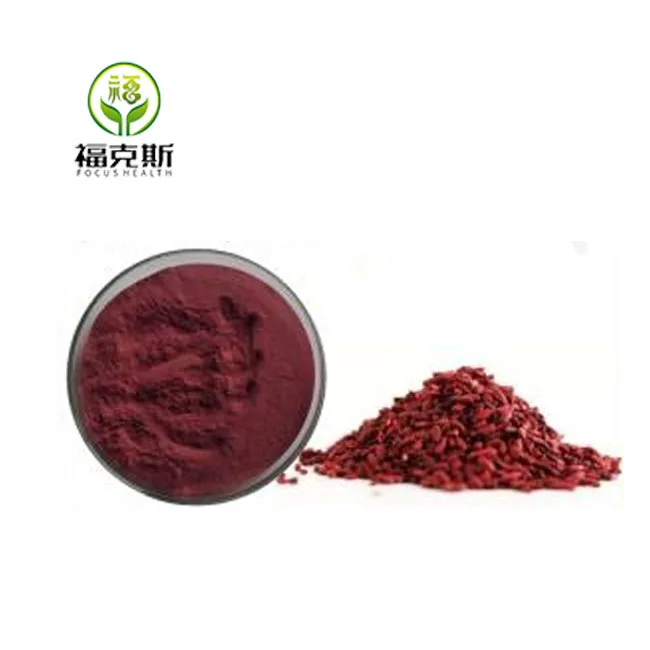 Food Coloring Red Kojic Rice Powder Red Yeast Rice Extract Powder Fermented Monascus Extract E100 Powder