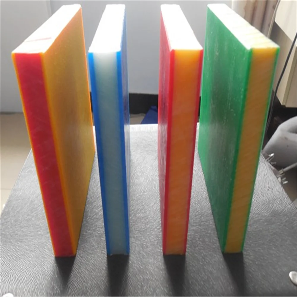 
Double color HDPE sheet/Dual color 3 layer HDPE plate/ HDPE sandwich plastic board 