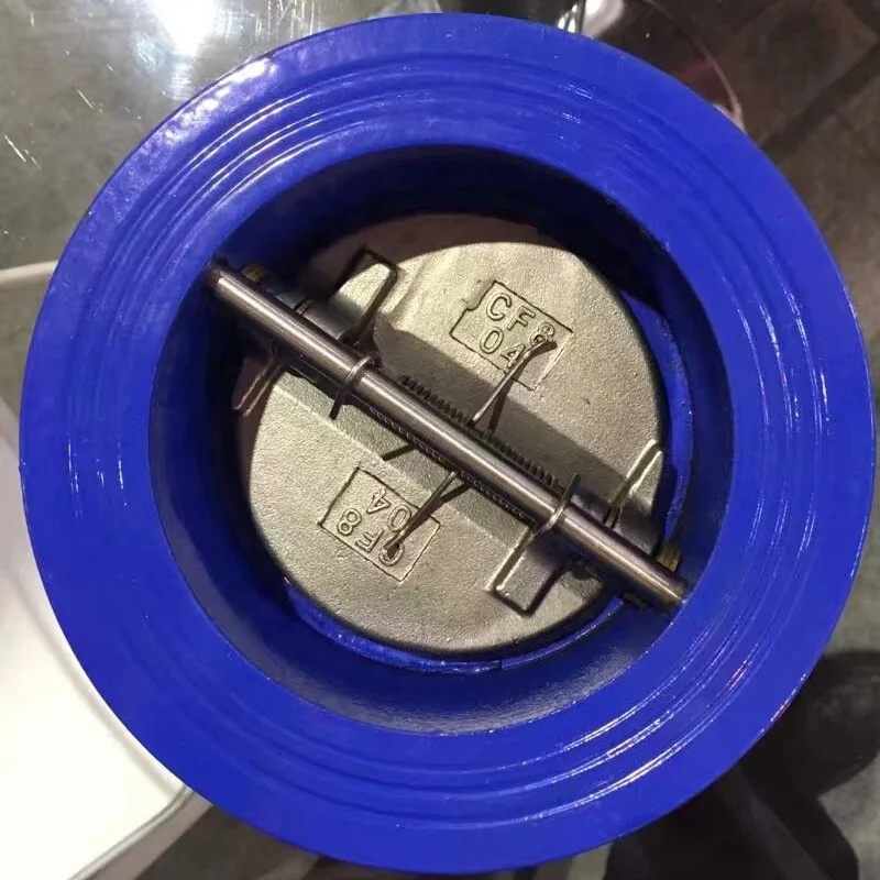 Veyron Carbon Steel Stainless Brass Ductile Iron Non Return Stop Spring Duo Rubber Flap wafer Dual Plate Check Valves
