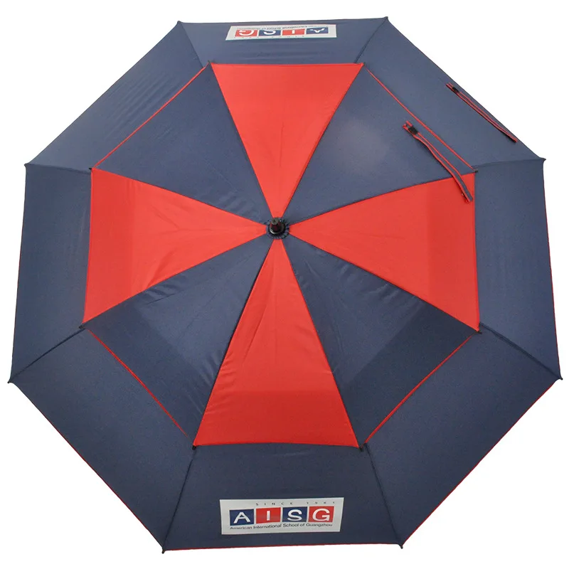Wind-Resistant Straight Curved Abs Eva Wooden Handle Business Gift Promotion Outdoor Sunscreen Umbrella