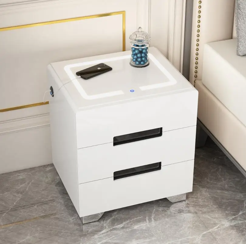 Multifunctional New Smart Bedside Table Bedroom With Sensor Light