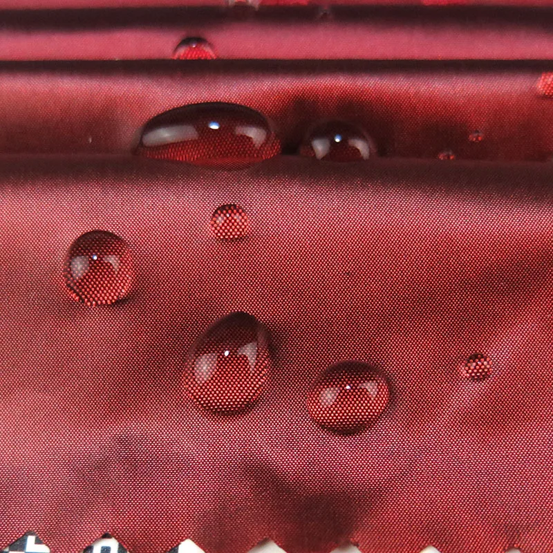 wholesale woven style 420 nylon Anti-velvet Black silk shiny anti-static waterproof fabric for Casual wear, down jacket, clothes