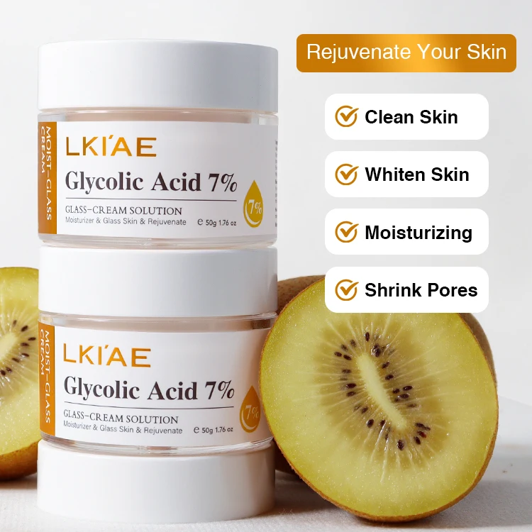 High Quality 7% Glycolic Acid Anti-Acne Skin Care Brightening Reduce Fine Lines Wrinkle Firming Moisturizing Face Cream
