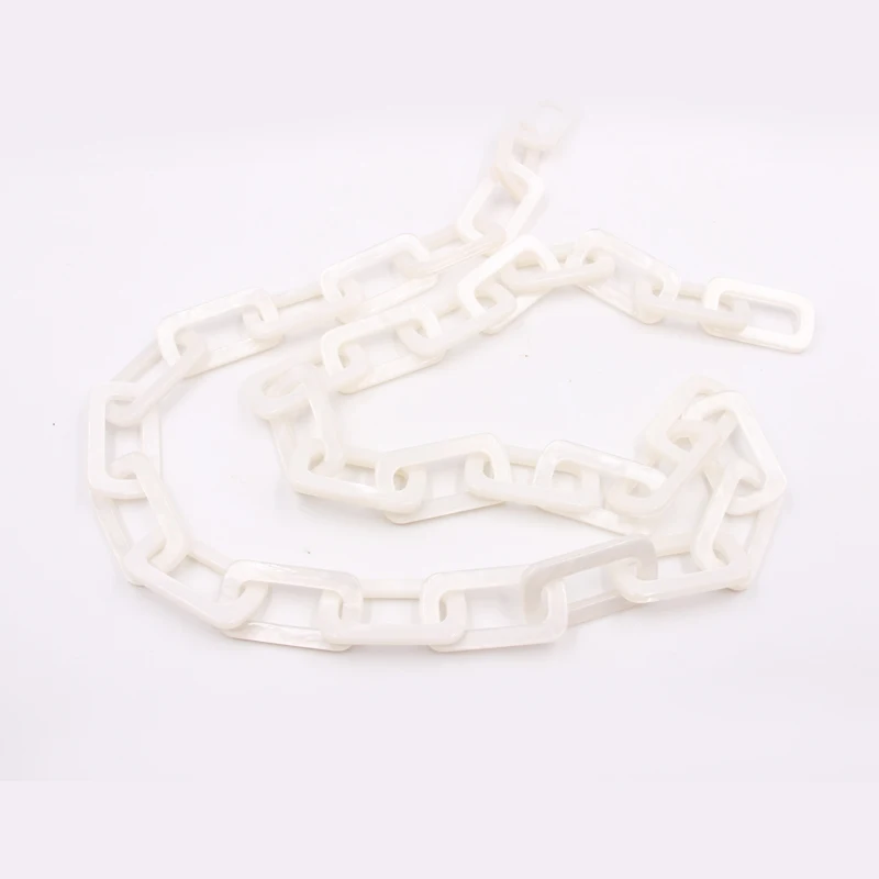 Youmeiya Wholesale Plain Printed Long Resin Acetate Handbag Sunglasses Accessories Rope Acrylic Link Chains
