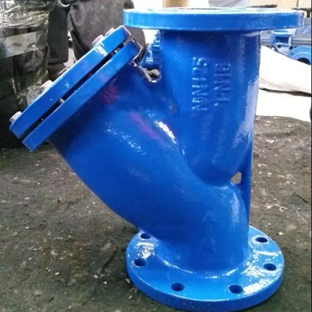 DIN dn100 dn200 ductile cast iron GGG40 body 201 y type filter strainer