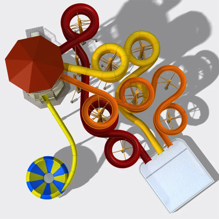 Most Popular Water Park Equipment Out Door Play Aqua Park Fiberglass Water Slide