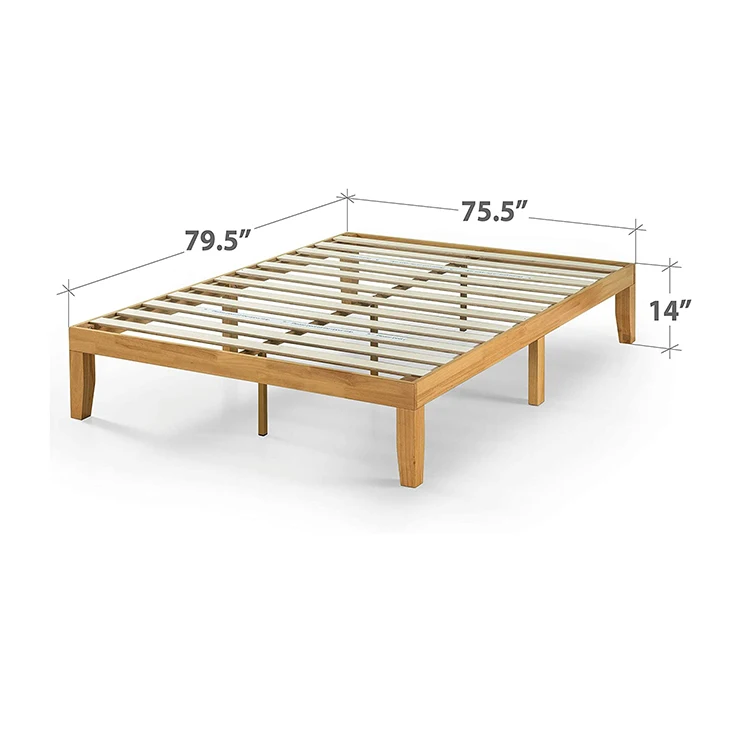 Hot selling wooden bed frame platform with storage  Slat Support Easy Assembly STURDY & STYLISH for home kitchen