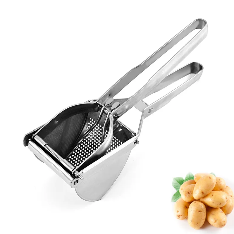 Hot selling stainless steel silicone cooking utensil set with food  potato masher