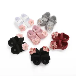 Baby dress shoes Kids Infant Newborn Baby Boy Girl Unisex Soft Sole Crib Shoes Flower Cotton casual shoes B1