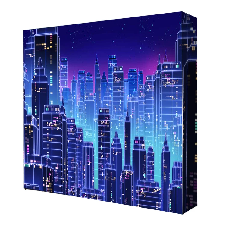 Custom straight foldable aluminum tube silicone graphic fabric printing trade show banner stand frame pop up stand wall display