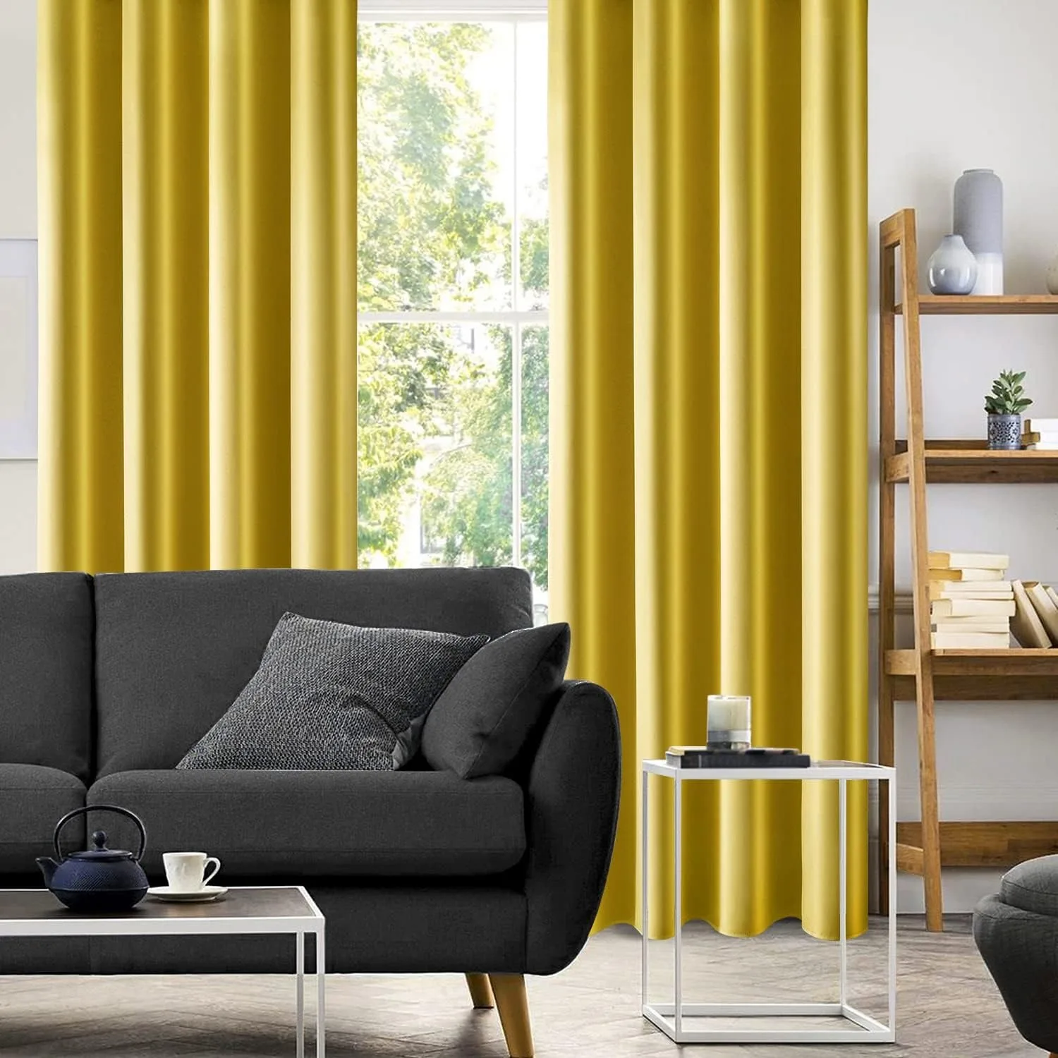 JA Custom High Shading arab Blackout Curtain in stock Solid Polyester Window Curtain design for living room for bedroom