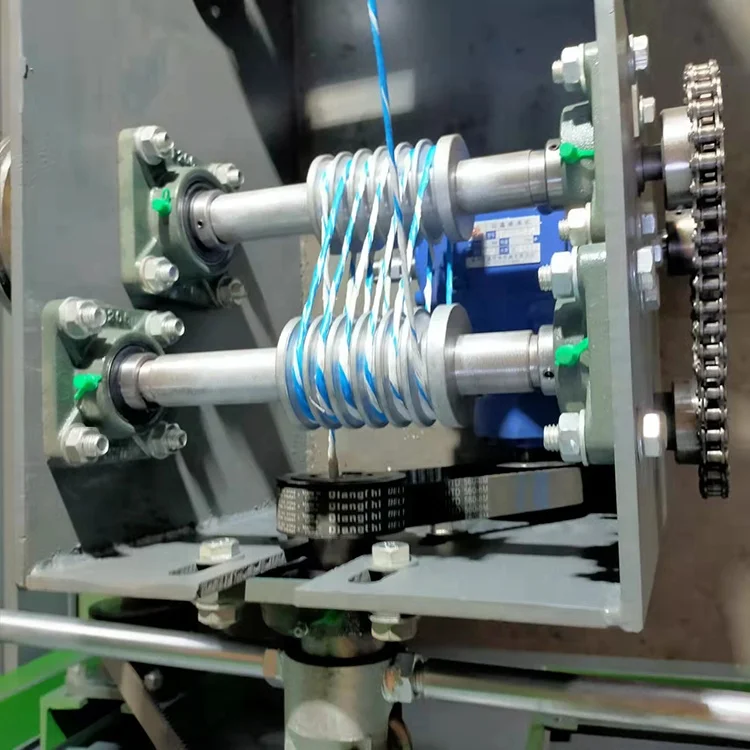 PP raffia binding rope twisting and winding machine