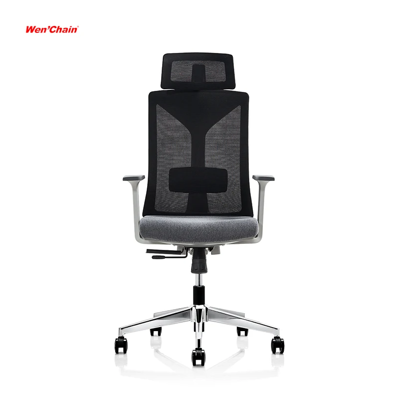 Modern Wenchen Furniture Ergonomic Swivel Mesh Fabric Home Revolving Recliner Executive Computer Office Chairs