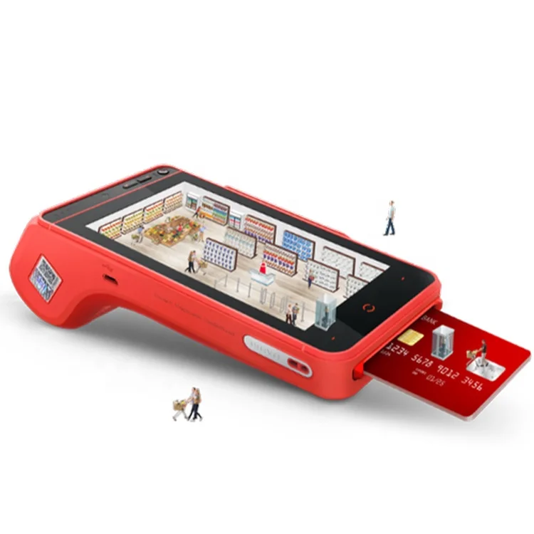 I9100 портативный POS GPS NFC Android портативный сенсорный экран POS система оплаты карты POS машина с принтером