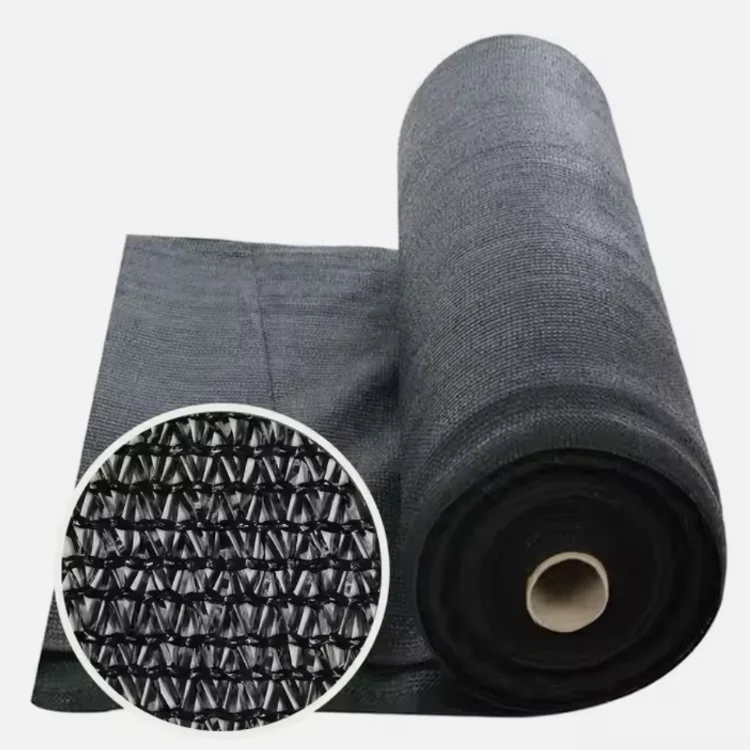 Factory Wholesale HDPE knitted shade net Black UV protection sun shade net Agriculture Greenhouse 85% shadow net