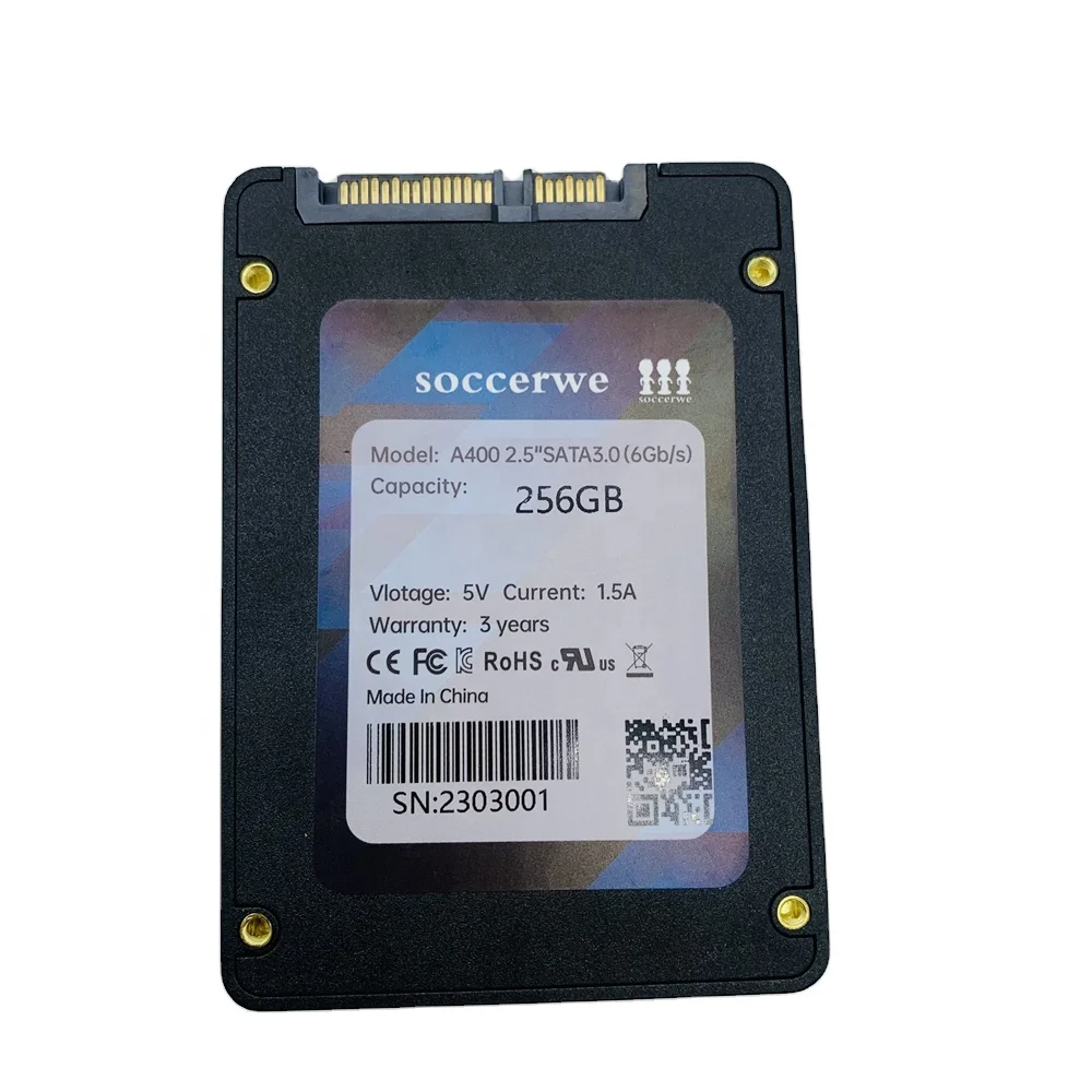 2,5-дюймовый высокоскоростной Внутренний твердотельный накопитель SATA III SSD 256GB для настольных и портативных компьютеров