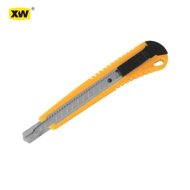 Auto lock  9mm blade plastic handle abs paper snap off knife