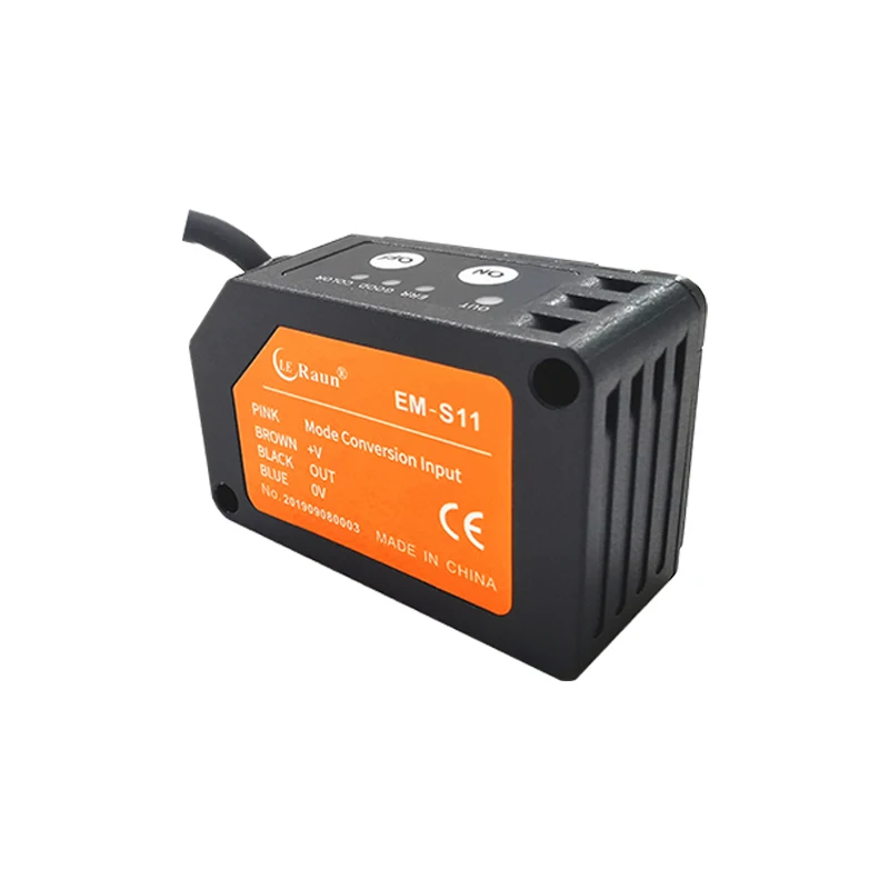 Industrial colour mark sensor photoelectric RGB color sensor for faulty printed packaging detection