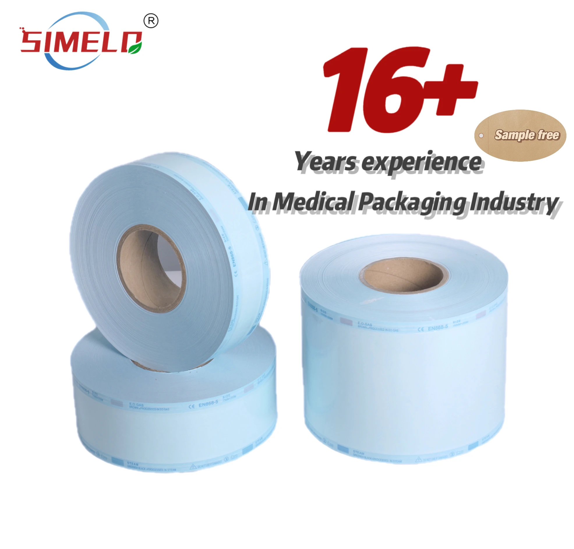 Dental Reels Heat Sealing Sterilization Pouch Roll Flat Sterilization Roll