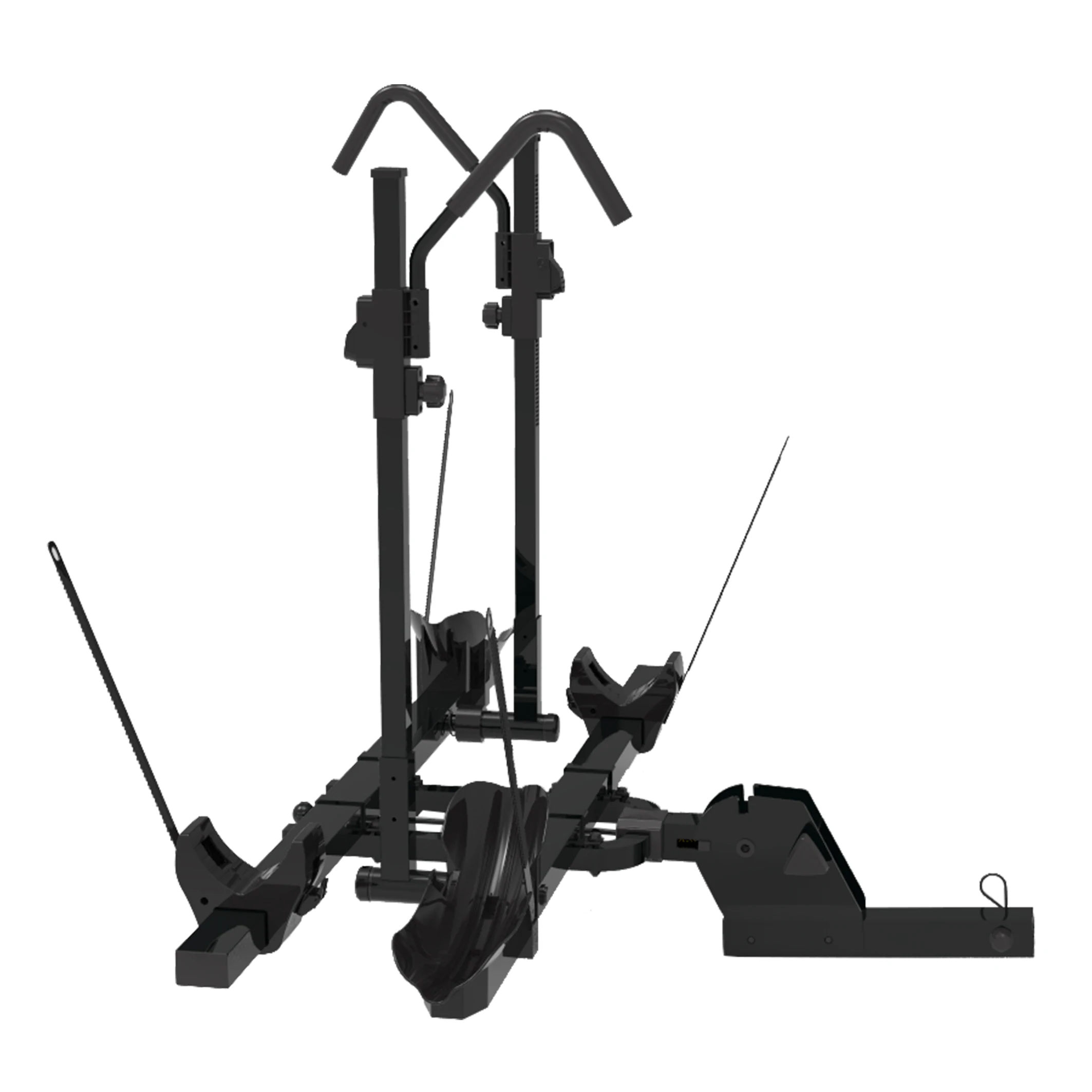 Hitch Bike Rack for 2 Bikes Hitch Bike Carrier Hitch Bicycle Rack Black USA Steel Trailer Parts Powder Material Origin