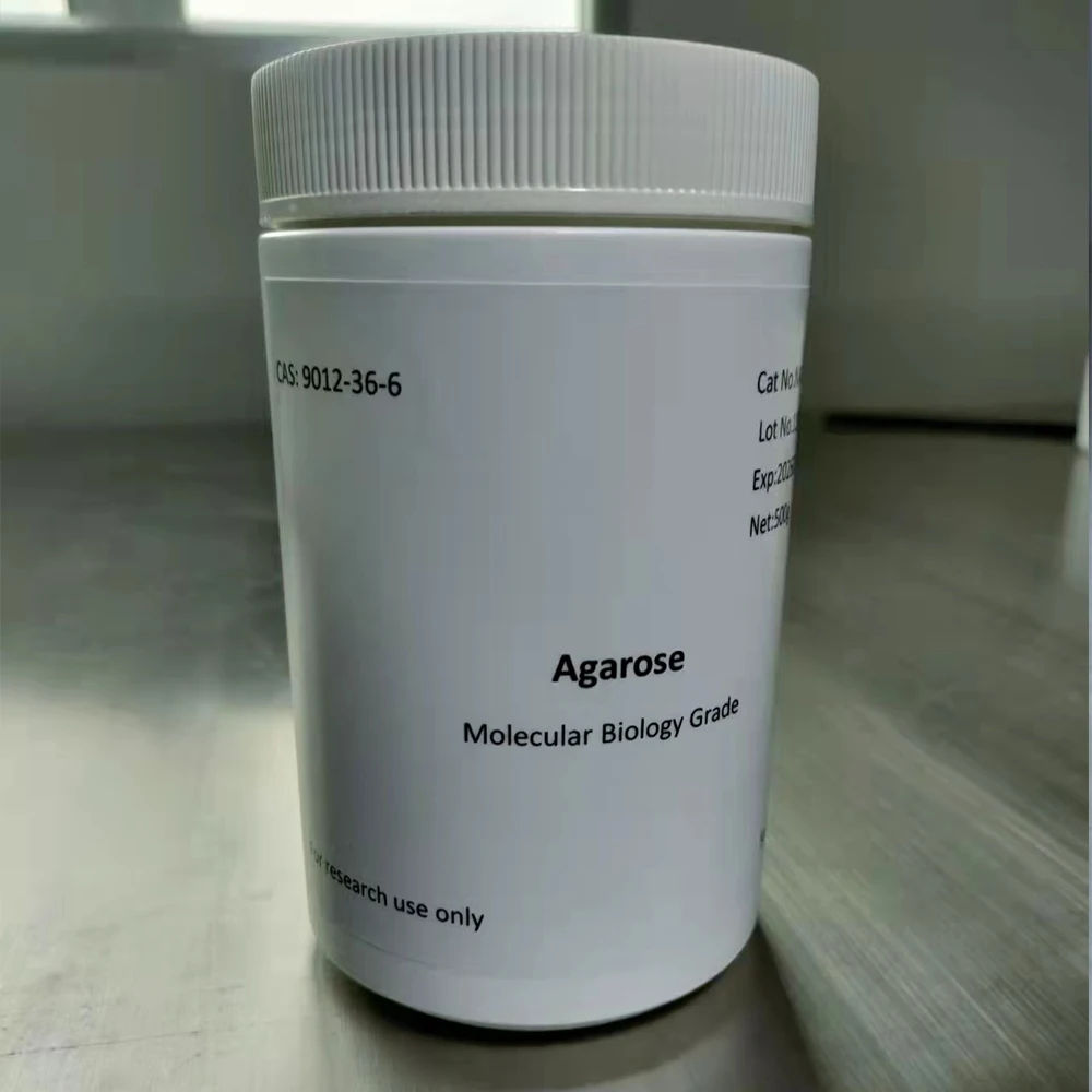 Molecular Biology Laboratory Electrophoresis Use High Purity Agarose, CAS: 9012-36-6, Agarose powder