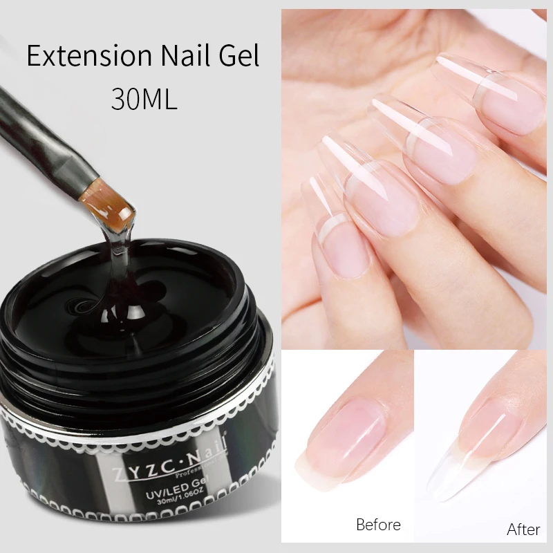 OEM Nail Extension Gel Kit With Base and Top Coat Slip Solution PolyGels Nail Kit Set