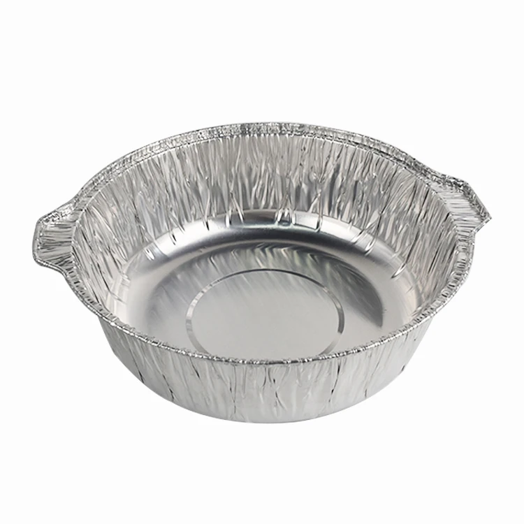 Экологически чистый горшок из очень глубокой алюминиевой фольги с крышкой для горячей