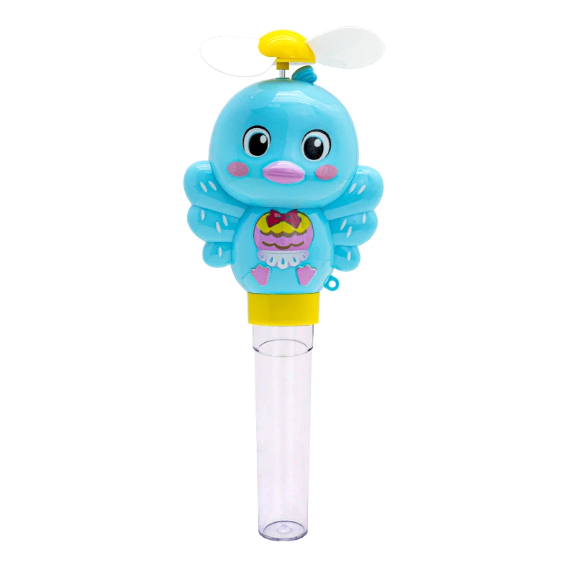 Wholesale Candy Toys Cute colorful Hand Crank Fan Toy Mini Handheld Fan with Candy Fan Candy Toy