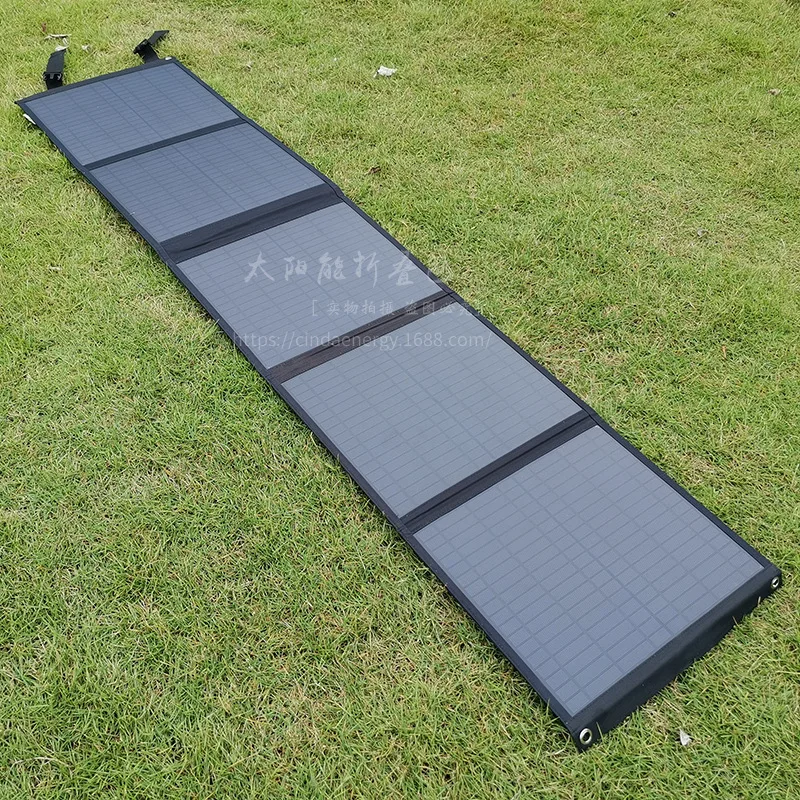 Shenzhen factory custom-makes popular 80W emergency solar folding panels or solar rechargeable bag