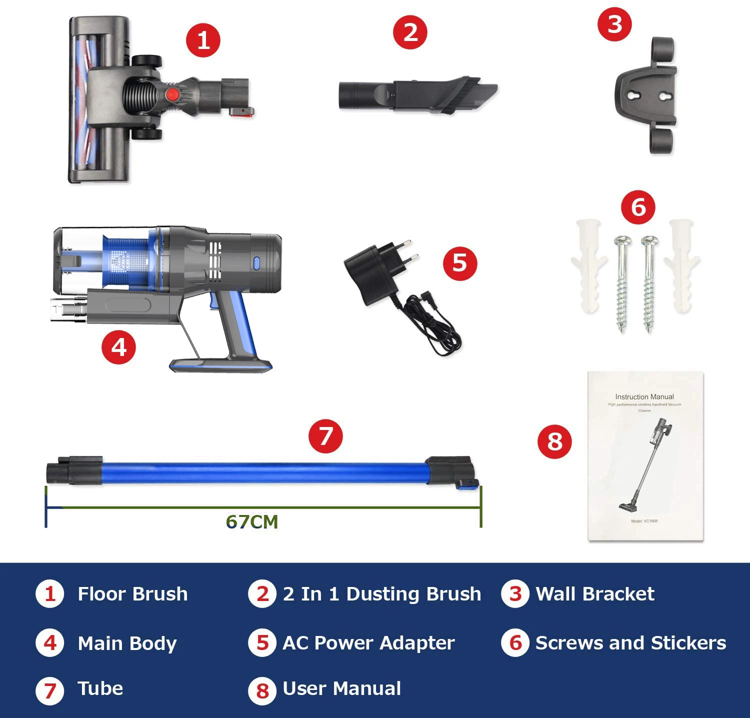 2021 Handheld Cordless Portable Cyclone Rechargeable Vacuum Cleaners