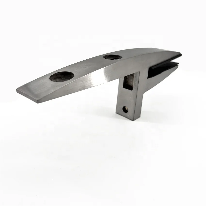 Duplex 2205 side mount glass clamp balcony glass spigot railing clamp