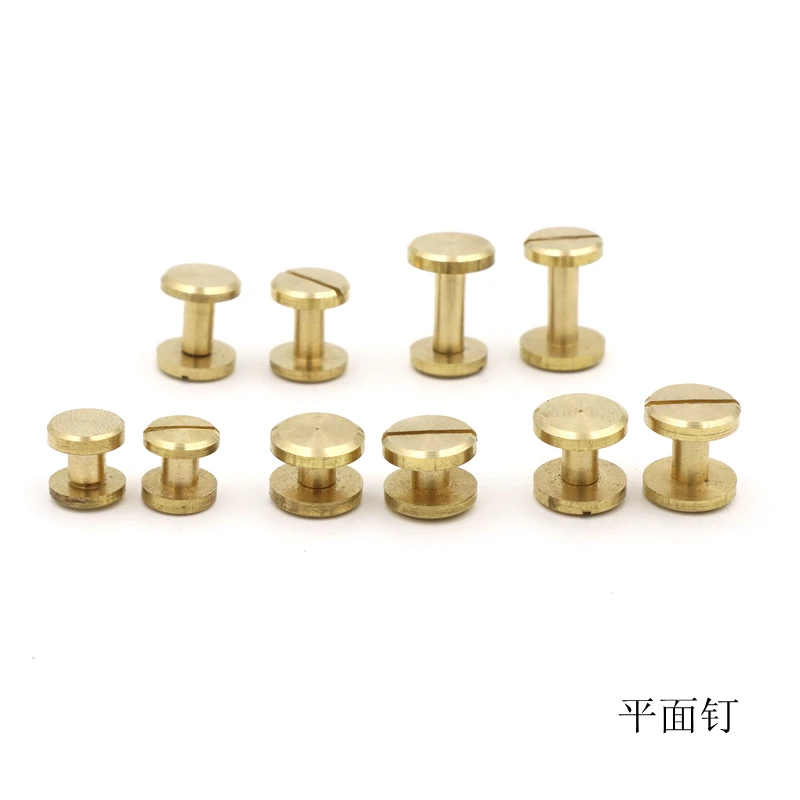 flat studs rivet binding rivets purse handbag feet spike leather craft screw back rivets for leather belt