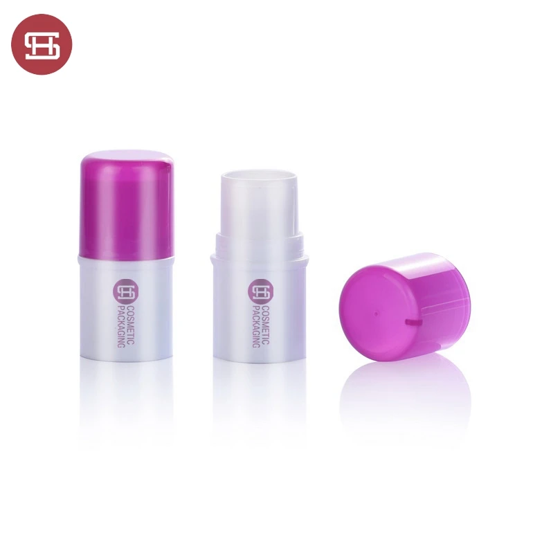 Foundation Stick Packaging Makeup Facial Black Plastic Empty Round Foundation Stick Container Foundation Stick Tube