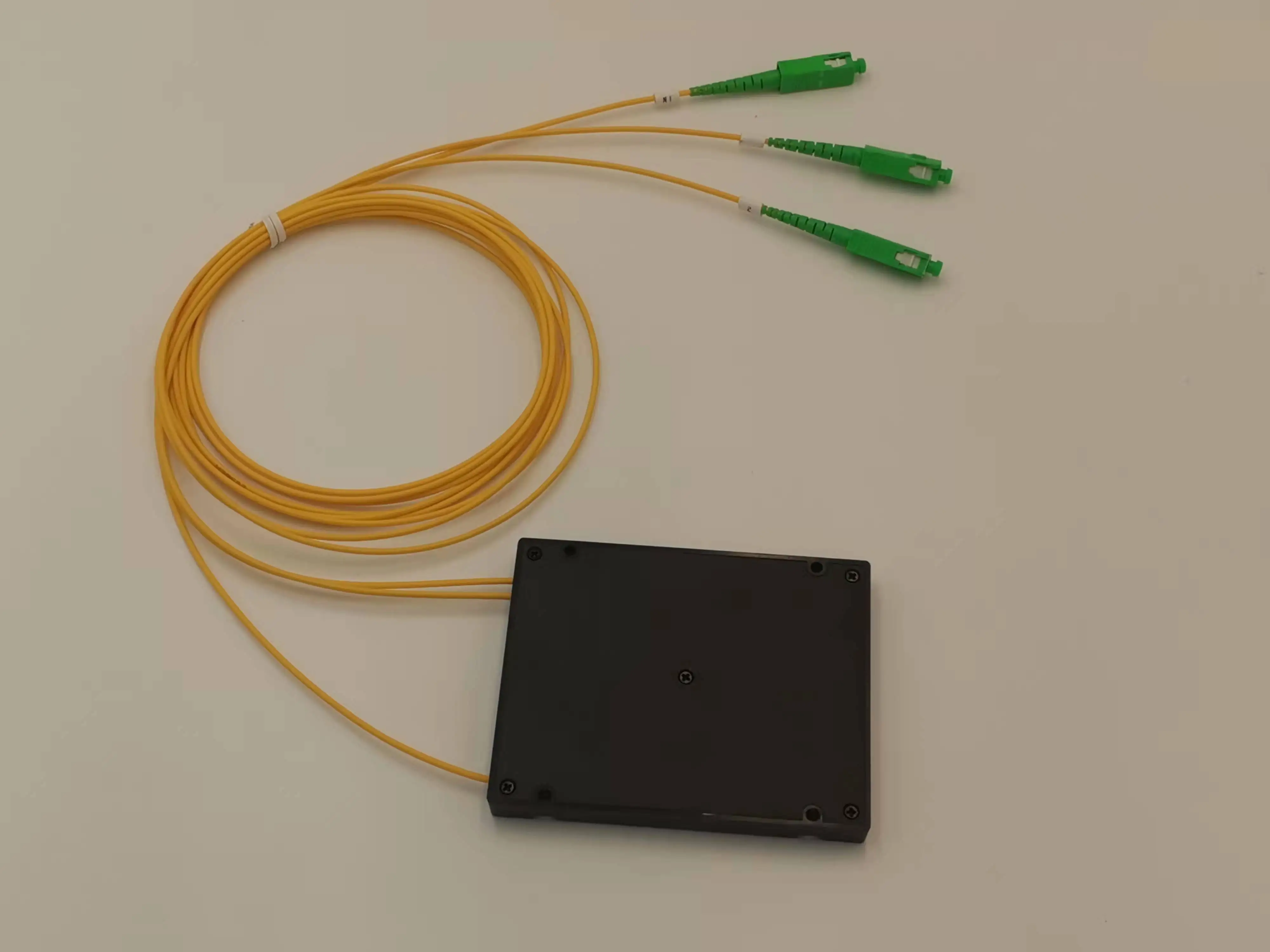 networking Coupler mikro pac fibre optic splitter G657A1 Plc Splitter 1x8 ABS Cassettes Fiber Optic Splitter Splice / Pigtailed