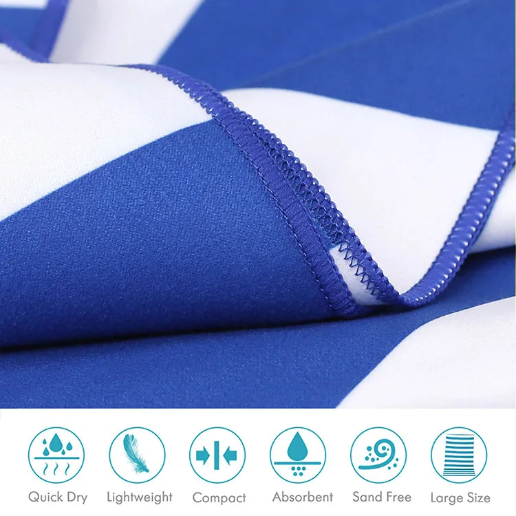 custom cotton sand free microfiber swimming beach travel pool towels with logo custom print