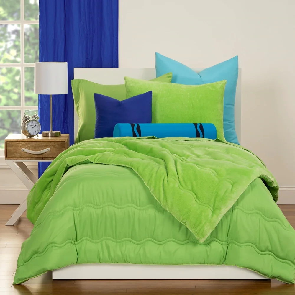 Wholesale Luxury Hotel Home orange plush bedding sale solid king size comforter