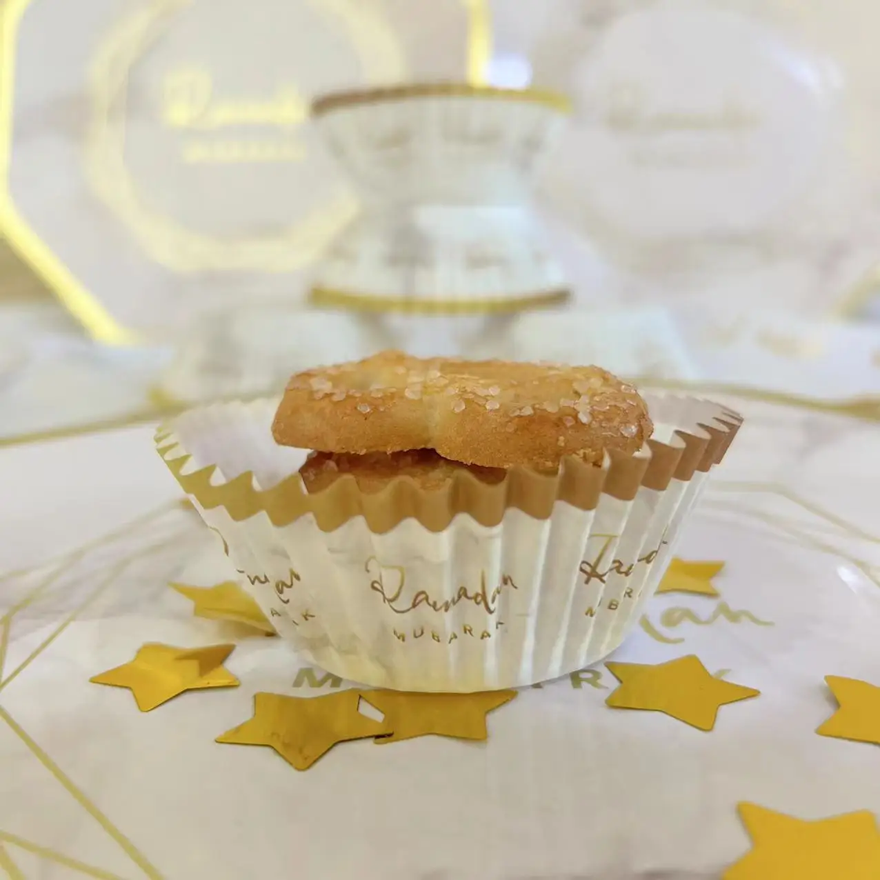 Eid Party Decor Cupcake Liner Baking Cup Patisserie Wrapper Eid Mubarak Muffin Cupcake Paper Cases