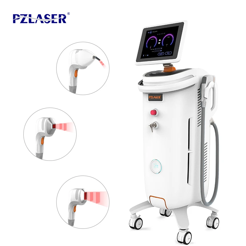 EOS ICE Diode Laser 755 808 1064 3 Wavelength Diode Hair Removal Machines Hair Laser Removal for Medical Spa