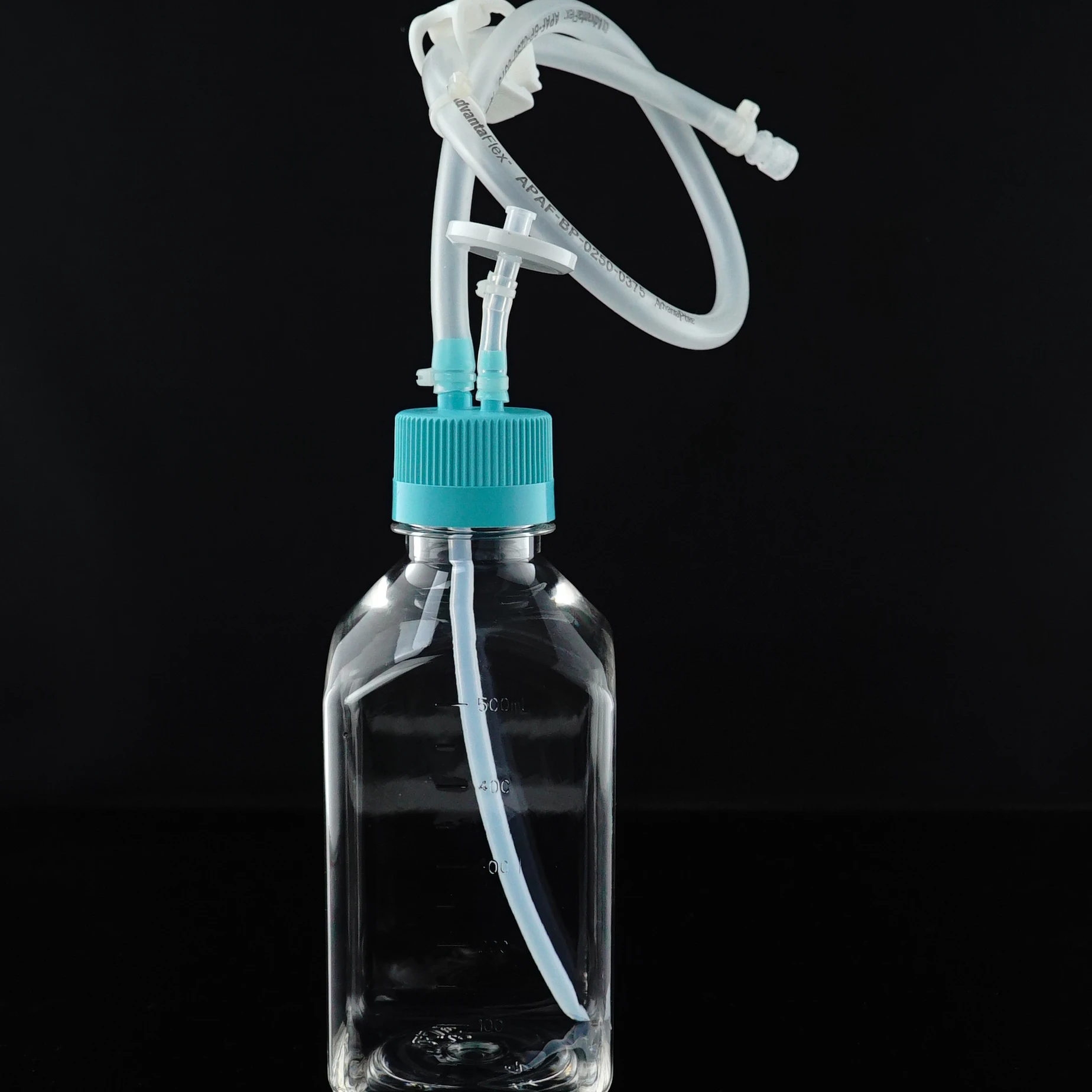 Лабораторная Квадратная бутылка для хранения с трубкой PETG 1000 мл