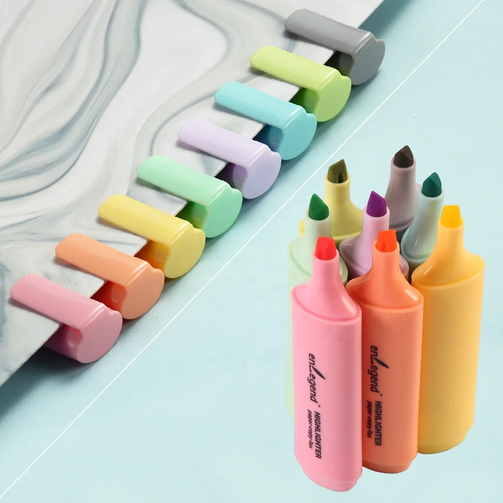 School & Office Bliss: Classic Style Highlighter Pens in Exclusive Stationery Set