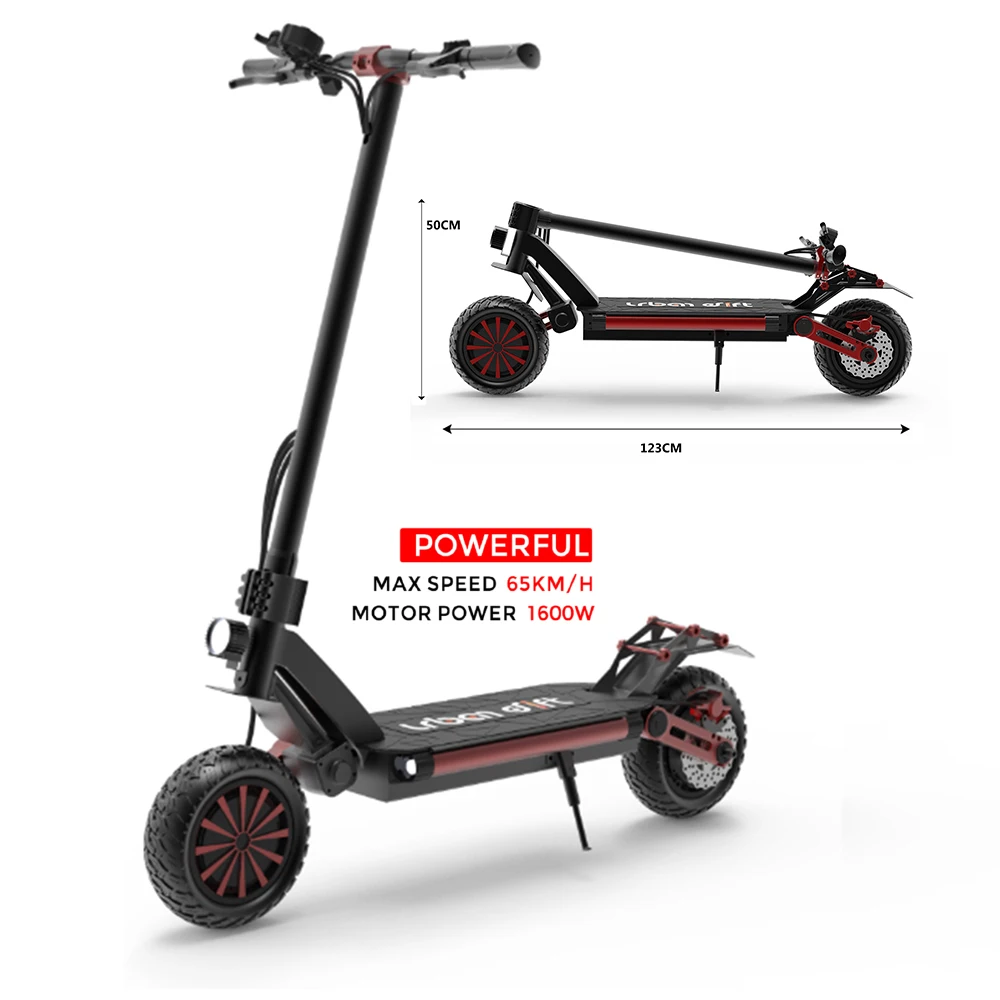 Urban drift New Design 2 wheel Mantis pro DUAL Motor E-scooter 800W 52V 20Ah Battery Electric Scooter Adults US fast shipping