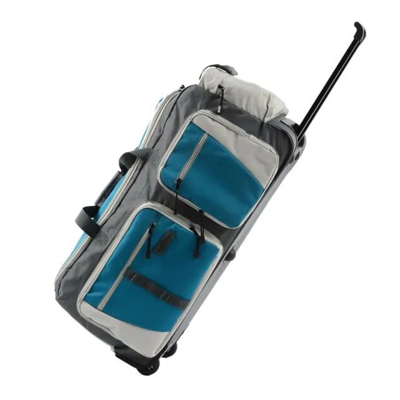 Waterproof Fabric Expandable Duffle bag Rolling Wheel Trolley Bag Light Weight Travel Bag