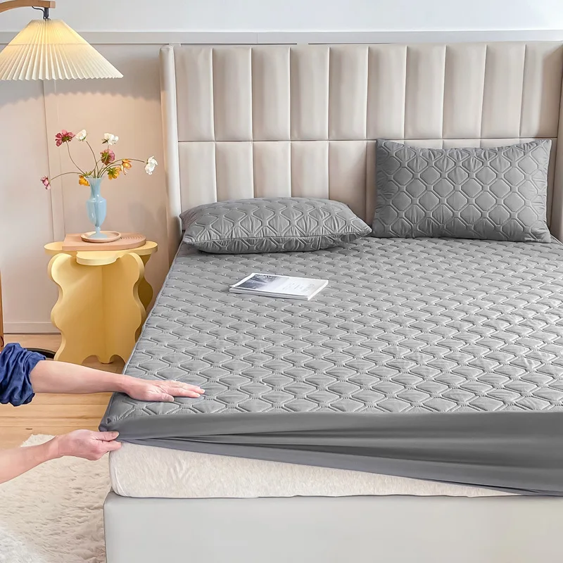 Fitted Quilted Water Proof Mattress Protector Cover Waterproof Bed Cover Mattress Protector Pad Mattress Waterproof Protector