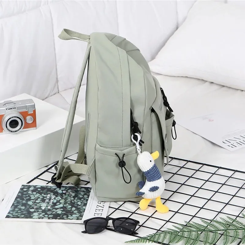 Cute Cartoon Animal Key Chain Stuffed Toy Duck Key Pendant  Bag Charm With Hook Pendant Key Chain Accessories