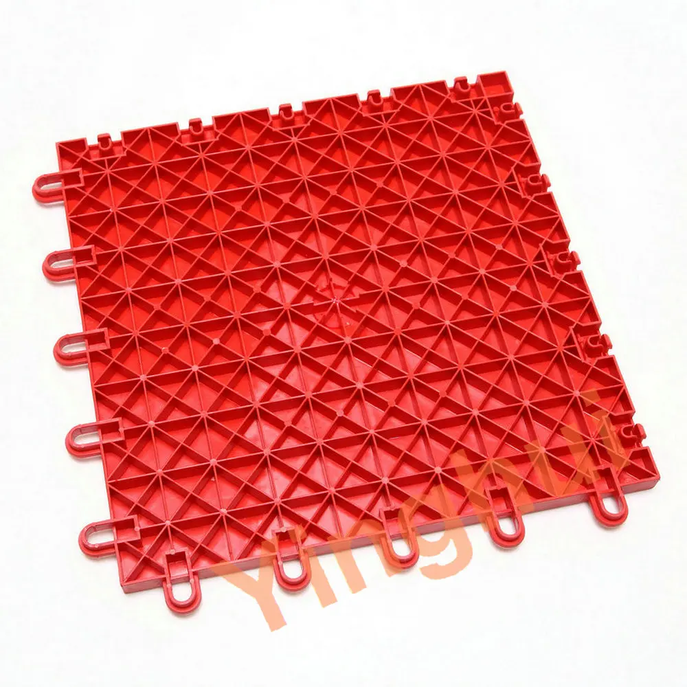 I-02 Removable Plastic Indoor Inline Roller Hockey Playground Floor Tile