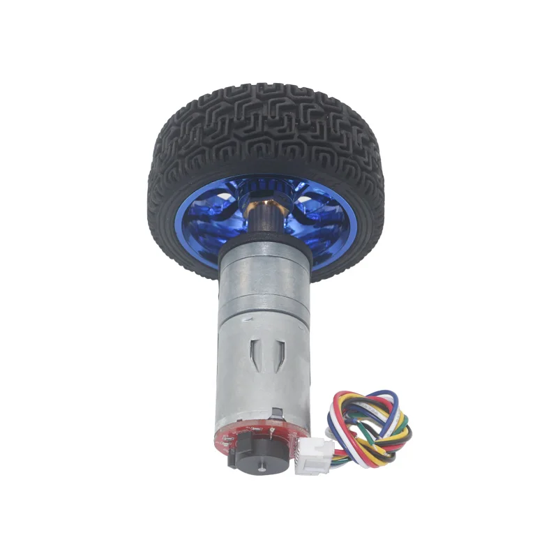 25mm low noise dc motor 2.5v 6v 24v 12-1360 RPM with encoder coupling gear motor encoder 65mm wheel Smart Car Kit For Robot DIY