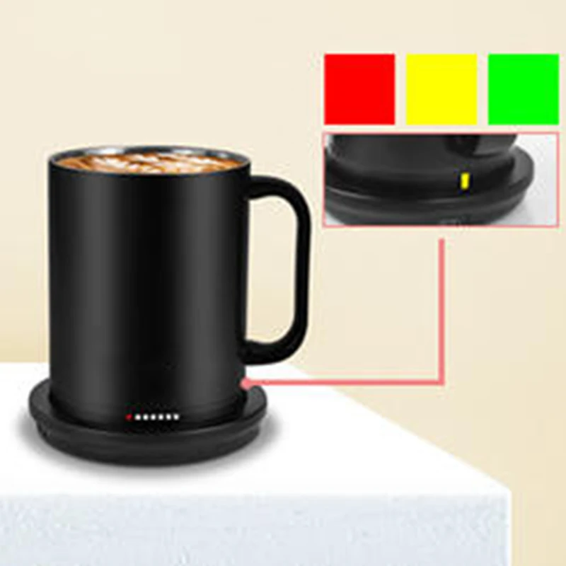 Gift promotion group buying No minimum order quantity Self Heating Electric Mug Vacuum  Modern Smart Mug with Bluetooth
