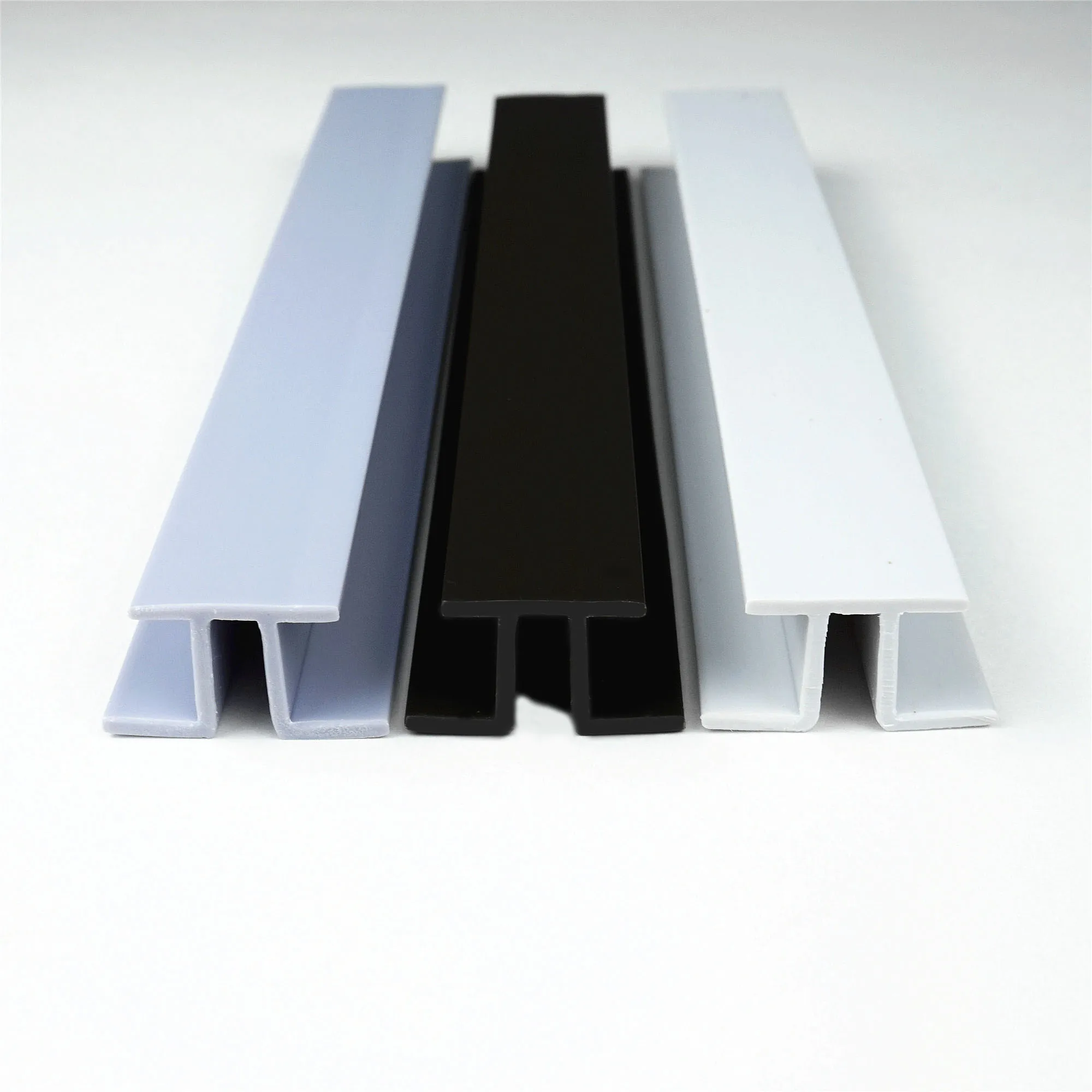 Plastic ceiling curtain track glider sliding runners PVC door curtain roller runners vinyl blinds with track